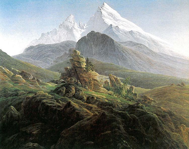 Caspar David Friedrich Der Watzmann oil painting picture